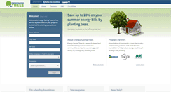 Desktop Screenshot of energysavingtrees.arborday.org